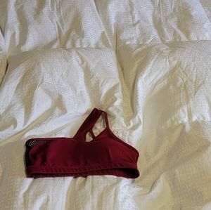 NWOT - Red XS Asymmetrical sports bra - Bombshell Sportswear